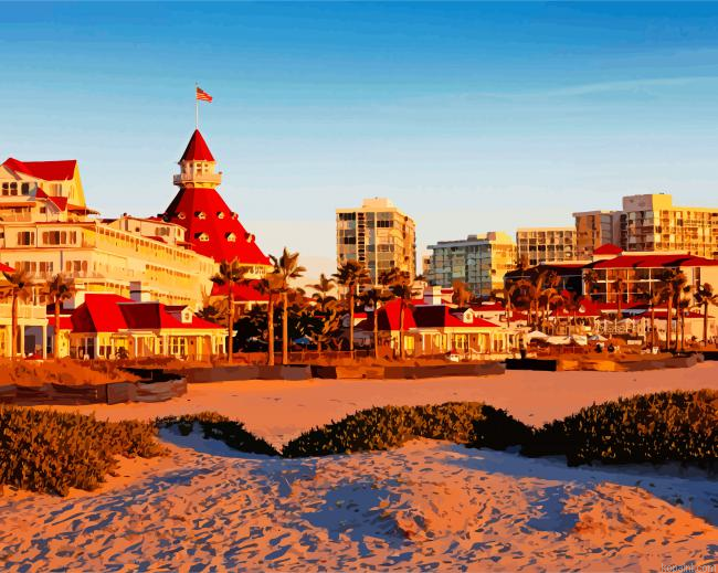 Sunset Coronado Island Painting By Numberss.png