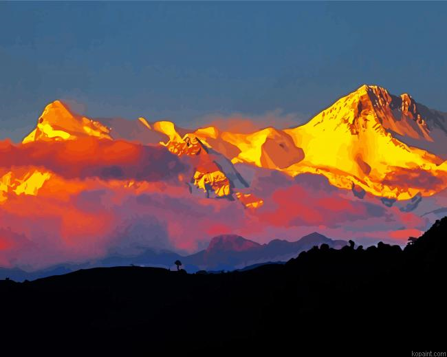 Sunset In Annapurna Painting By Numberss.png