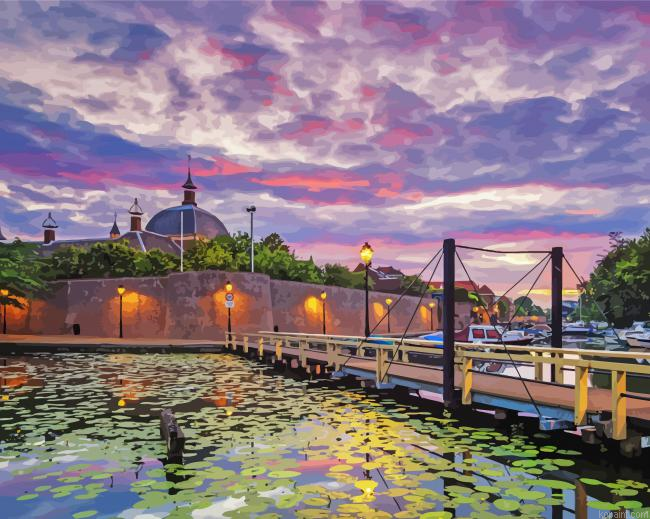 Sunset Time In Leerdam Painting By Numberss.png