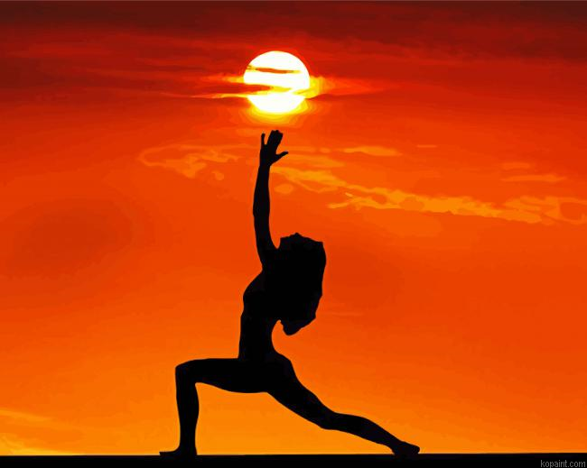 Sunset Yoga Zen Paint By Numbers