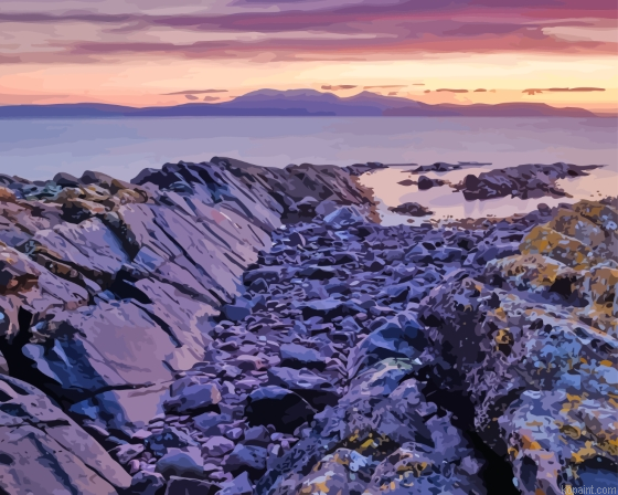 Sunset In Ayrshire Coast Painting By Numberss.png