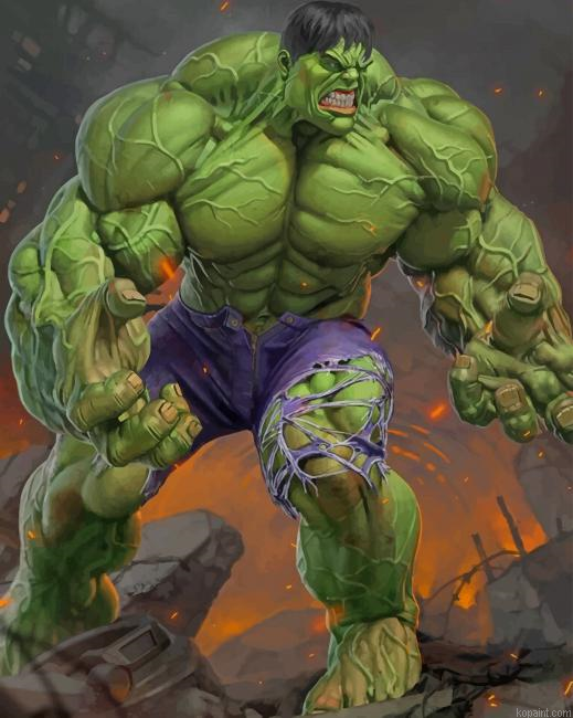 Super Hero Hulk New Painting By Numberss.png