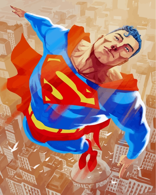 Super Man Painting By Numberss.png
