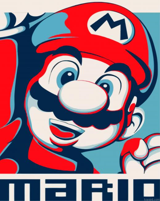 Super Mario Paint By Numbers