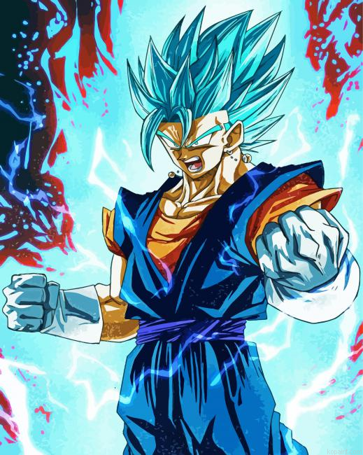 Super Saiyan Blue Vegito Painting By Numberss.png