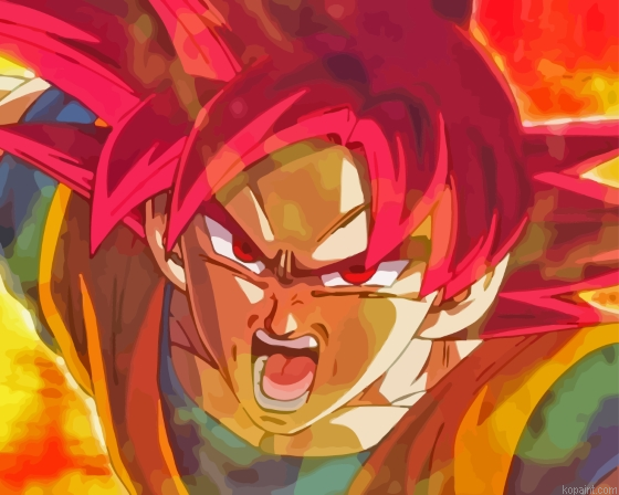 Super Saiyan God Painting By Numberss.png