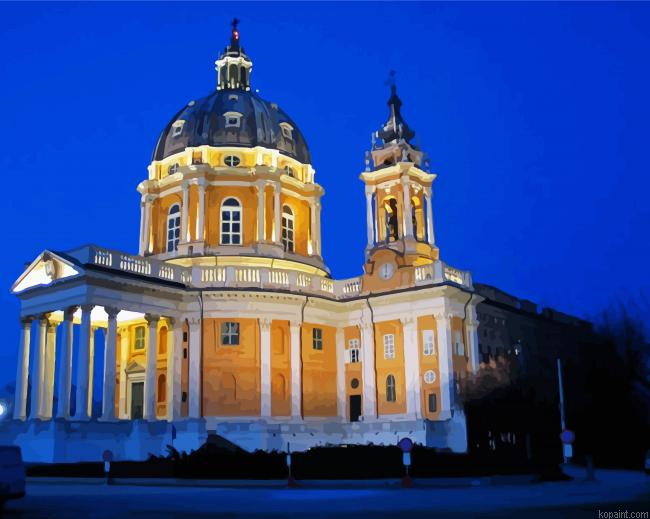 Superga Basilica Torino Painting By Numberss.png