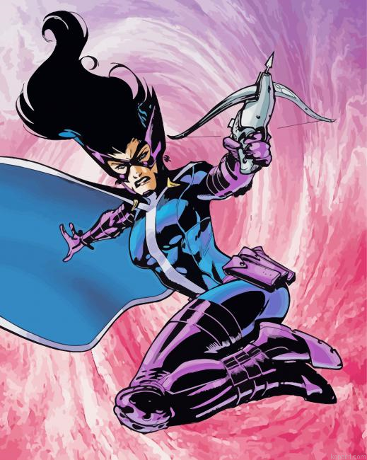 Superhero Huntress Paint By Numbers