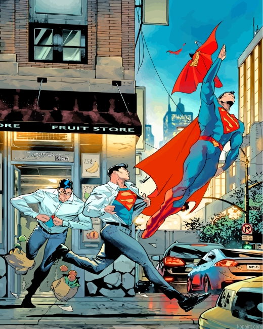 Superman Paint By Numbers