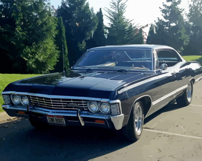 Supernatural Impala Painting By Numberss.png