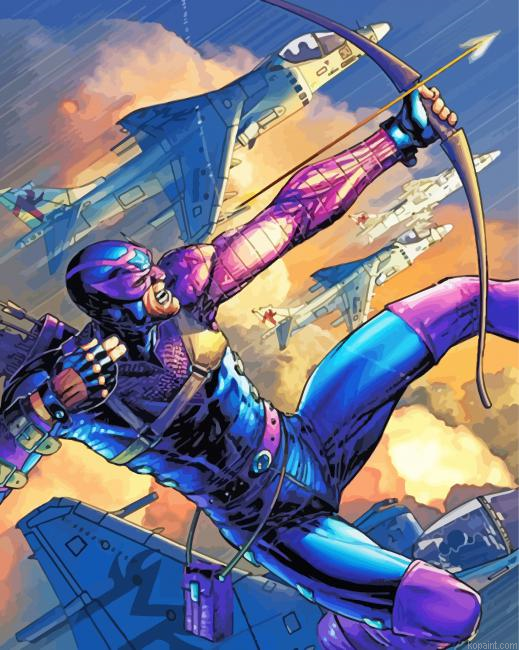 Supervillain Hawkeye Painting By Numberss.png