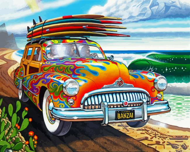 Surfboards On Car Painting By Numberss.png