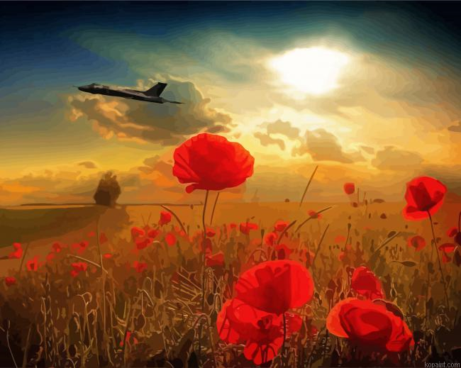 Susnet Lest We Forget Painting By Numberss.png