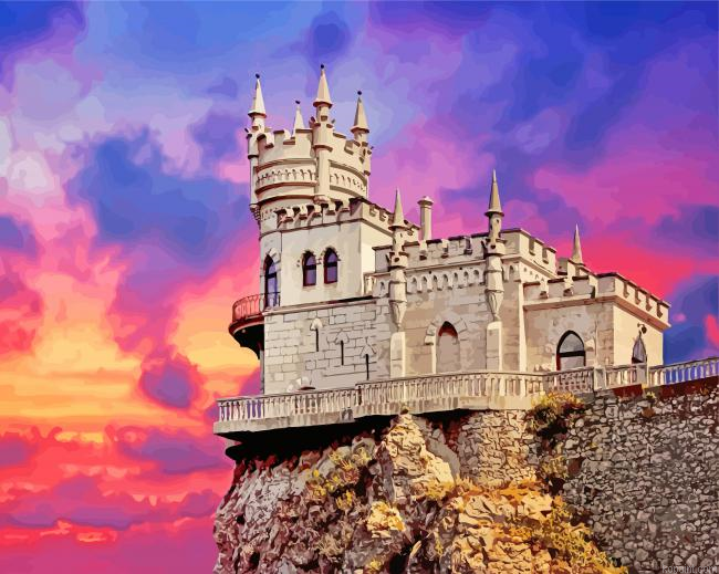Swallows Nest Castle Painting By Numberss.png