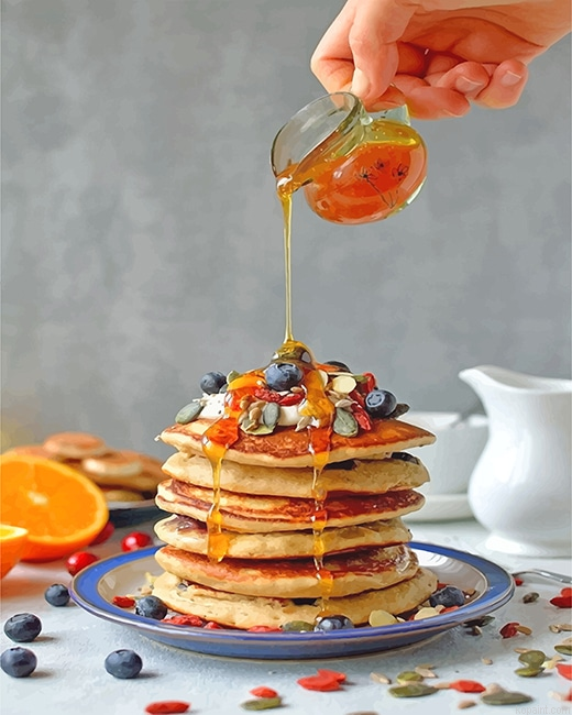 Sweet Pancake With Honey New Painting By Numberss.png