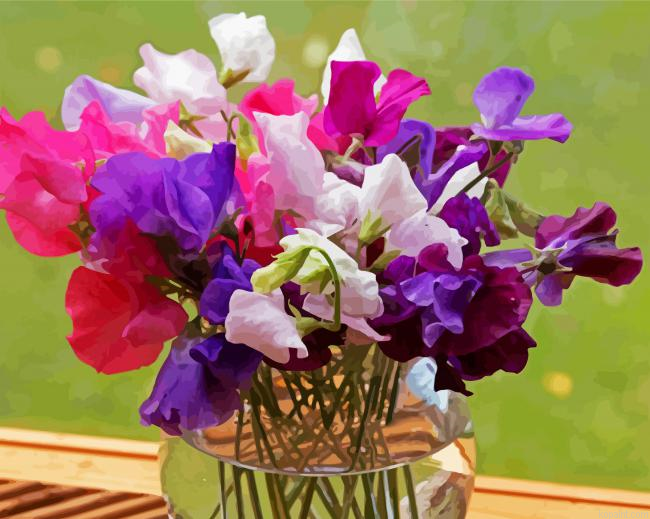 Sweetpea In Glass Vase Painting By Numberss.png