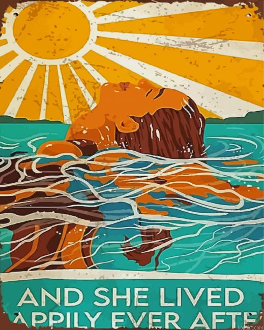 Swimming And She Lived Happily Ever After Painting By Numberss.png