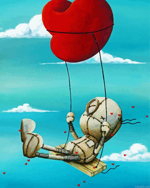 Swinging Robot Paint By Numbers