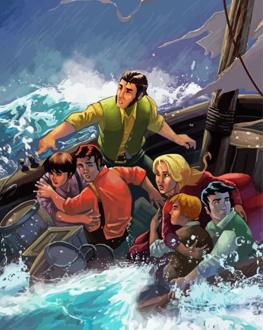 Swiss Family Robinson Characters Art Painting By Numberss.png