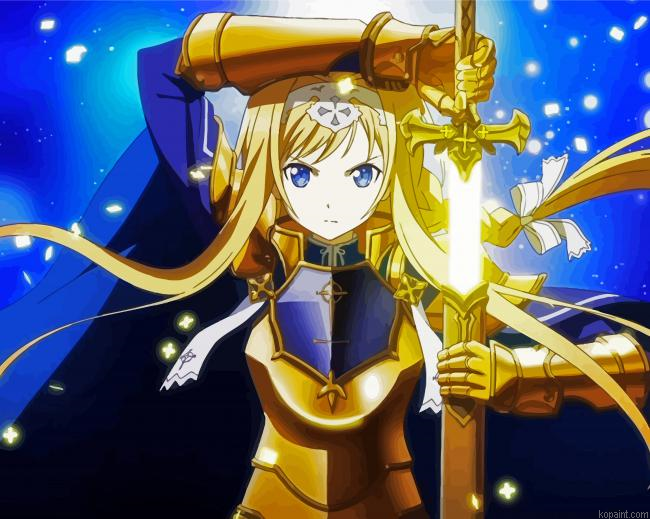 Sword Art Online Alice Zuberg Painting By Numberss.png