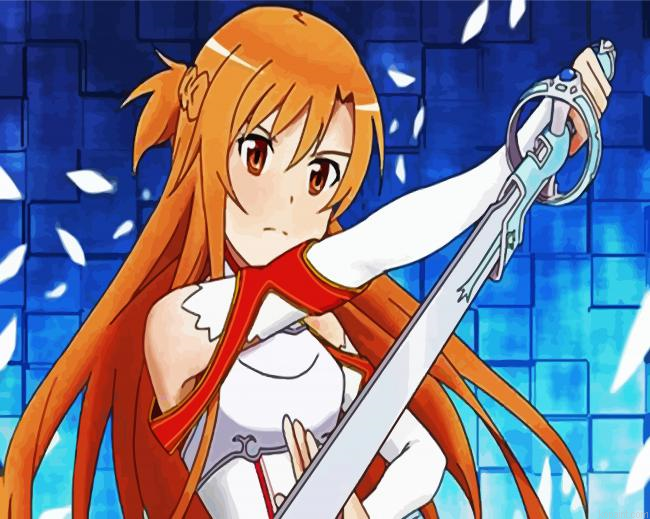Sword Art Online Asuna Painting By Numberss.png