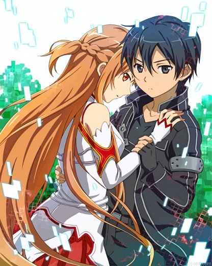 Sword Art Online Couple Painting By Numberss.png