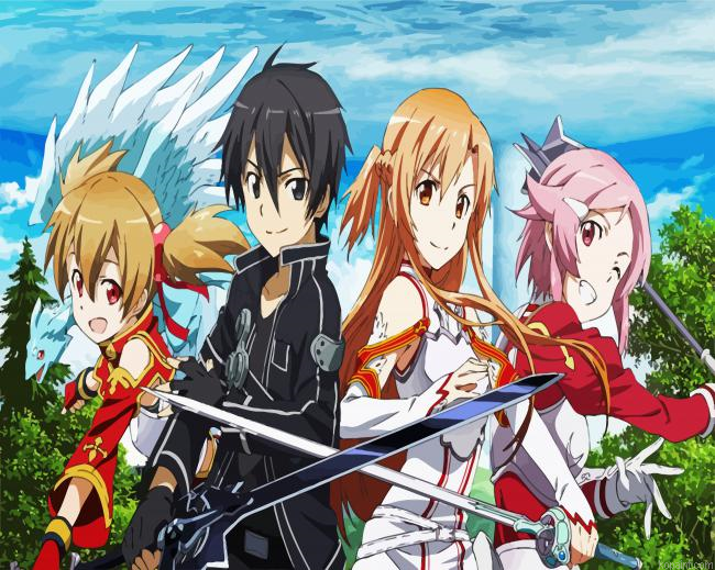 Sword Art Online Animation Painting By Numberss.png