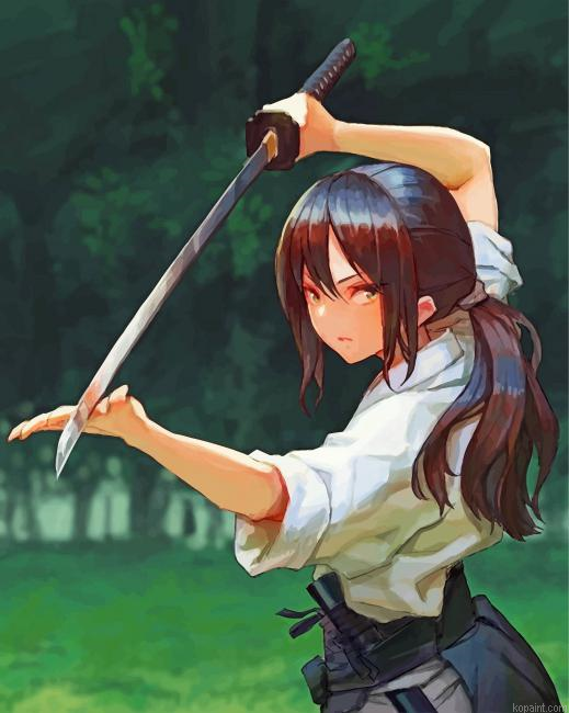 Sword Girl Painting By Numberss.png