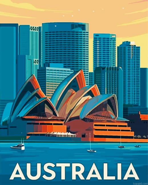 Sydney Australia Poster Painting By Numberss.png