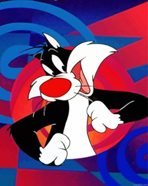 Sylvester The Cat Painting By Numberss.png