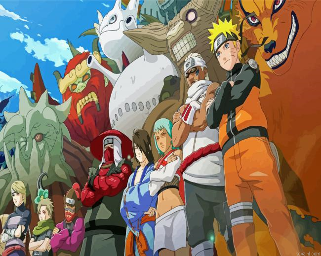 Tailed Beasts Naruto Paint By Numbers