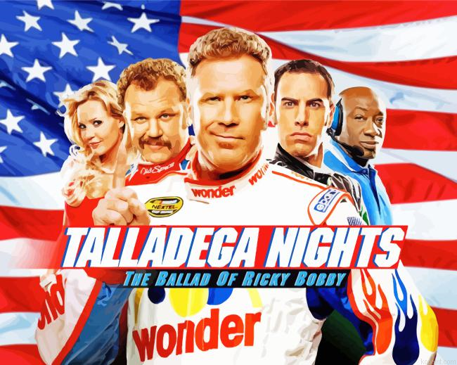 Talladega Nights Movie Paint By Numbers