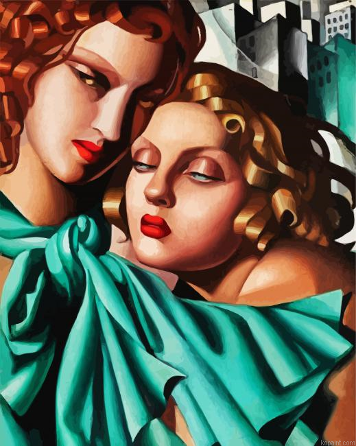 Tamara De Lempicka The Girls Painting By Numberss.png