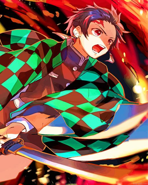 Tanjiro Kamado Painting By Numberss.png
