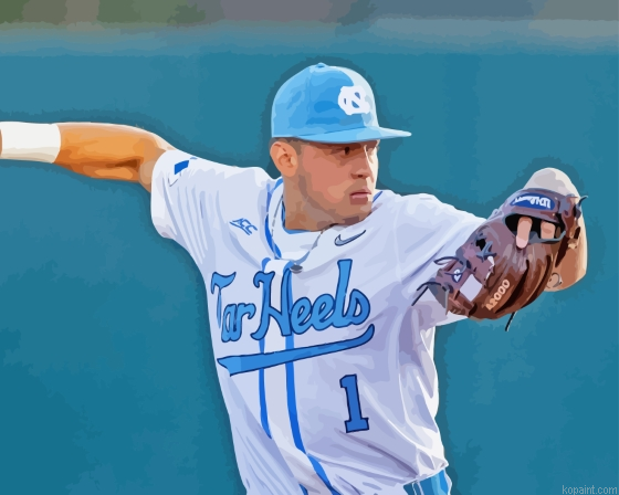 Tar Heels Baseballer Painting By Numberss.png