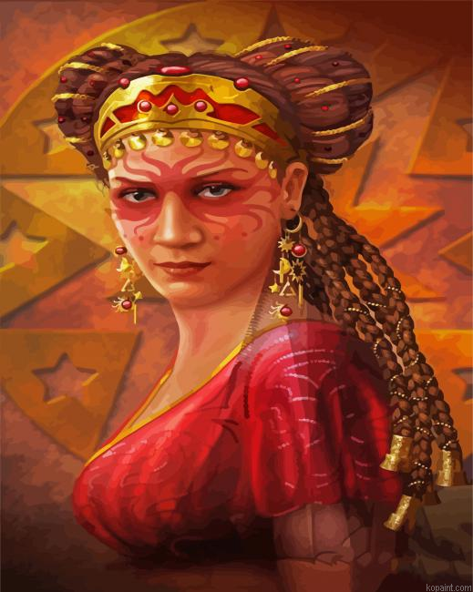 Tarot Reader Lady Painting By Numberss.png