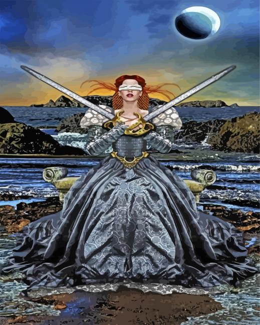Tarot Two Of Swords Painting By Numberss.png