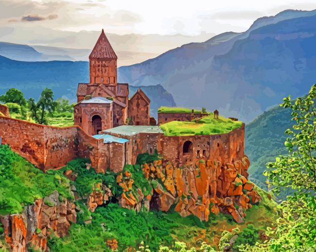 Tatev Monastery Armenia Painting By Numberss.png