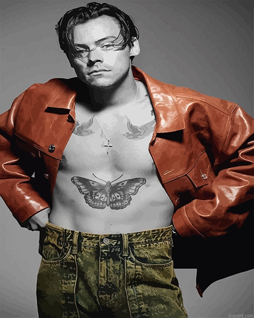 Tattooed Harry Styles New Painting By Numberss.png