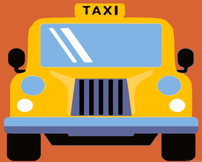 Taxi Car Paint By Numbers