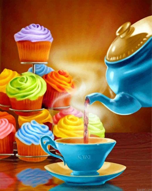 Tea Time Painting By Numberss.png