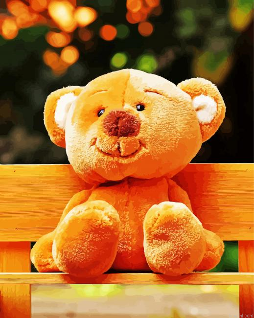 Teddy Bear Toy Painting By Numberss.png