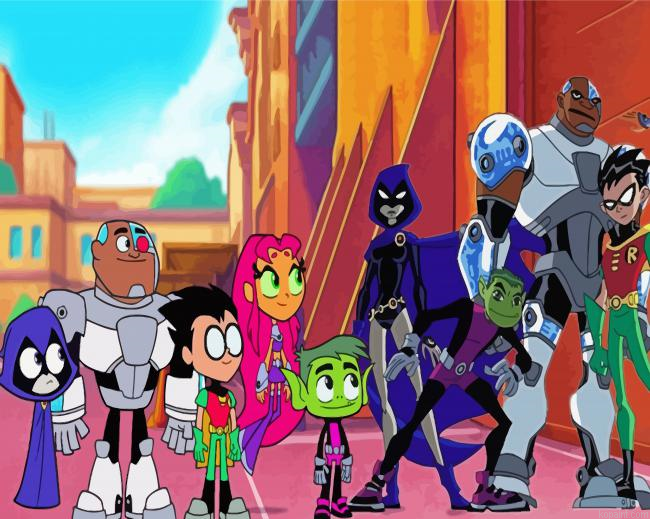 Teen Titans Animation Painting By Numberss.png