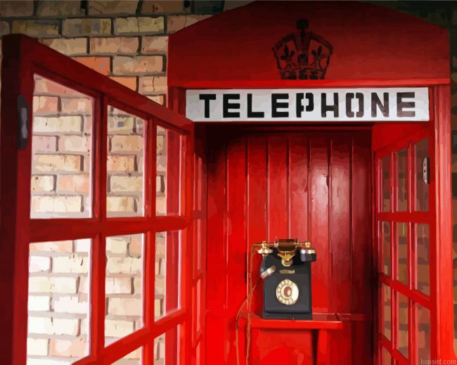 Telephone Booth Painting By Numberss.png
