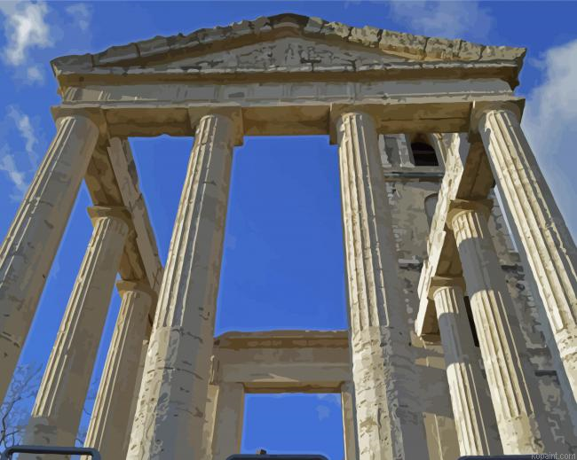 Tempio De Ercole Cori Italy Paint By Numbers