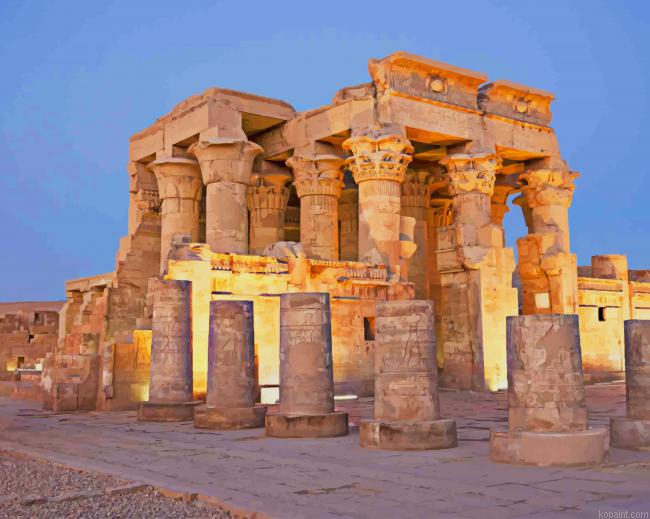 Temple Of Kom Ombo Egypt New Painting By Numberss.png