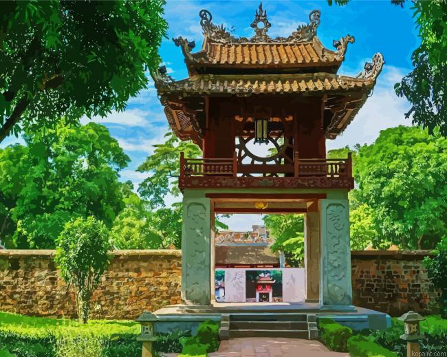 Temple Of Literature Hanoi Painting By Numberss.png