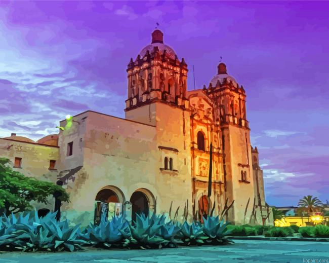 Templo De Santo Domingo Oaxaca Mexico Painting By Numberss.png