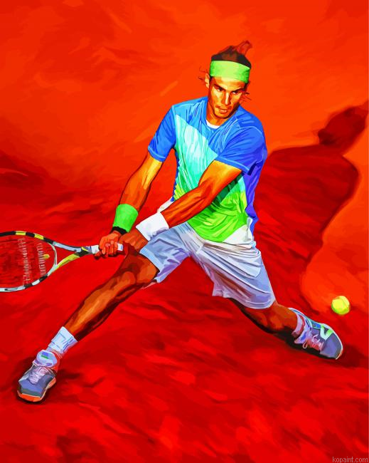 Tennis Player Nadal Painting By Numberss.png