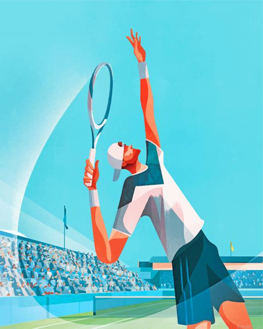 Tennis Player Painting By Numberss.png